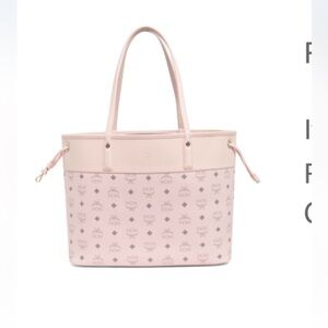 MCM Pink Logo Tote Bag